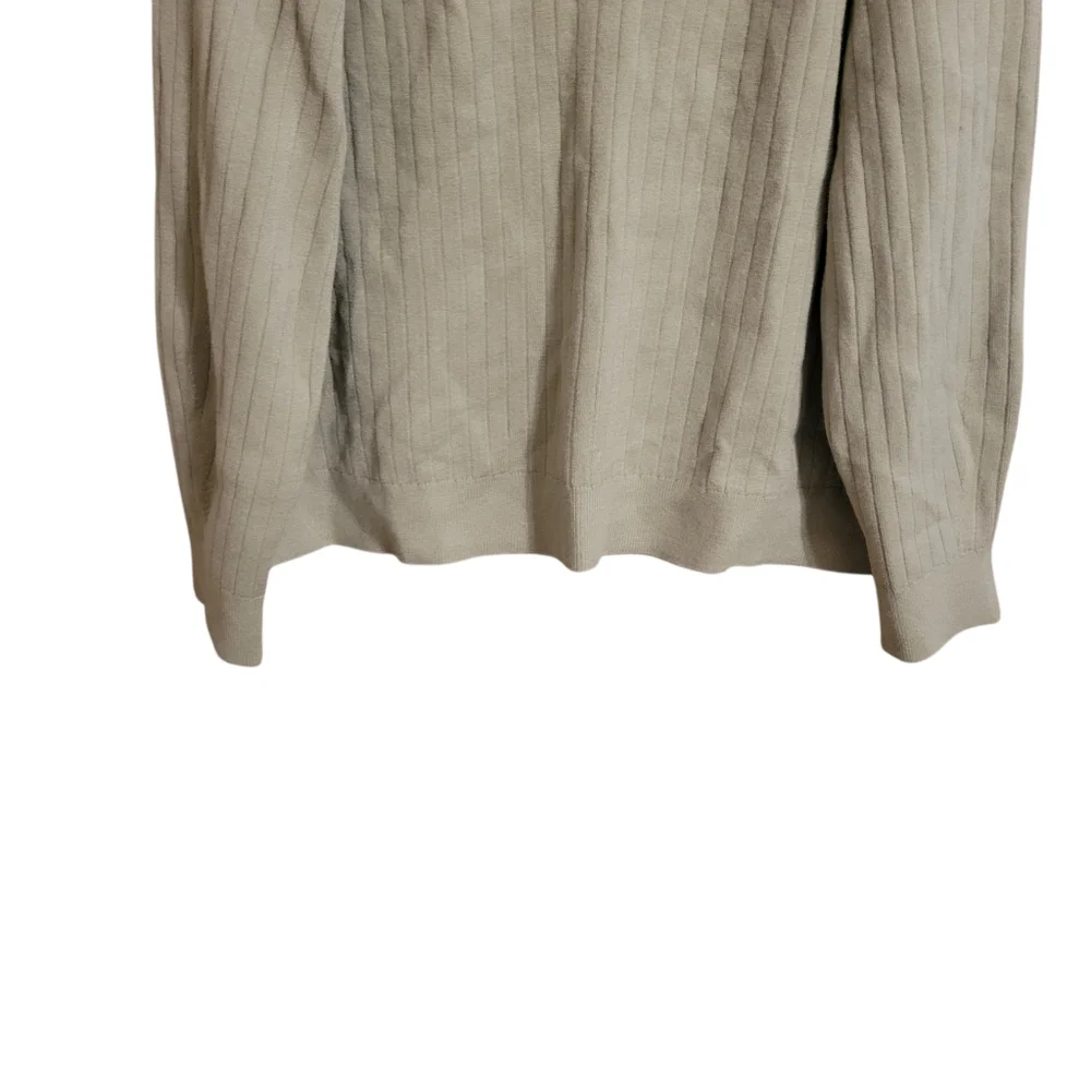 Abercrombie Soft A&F Green Ribbed Boxy Sweater